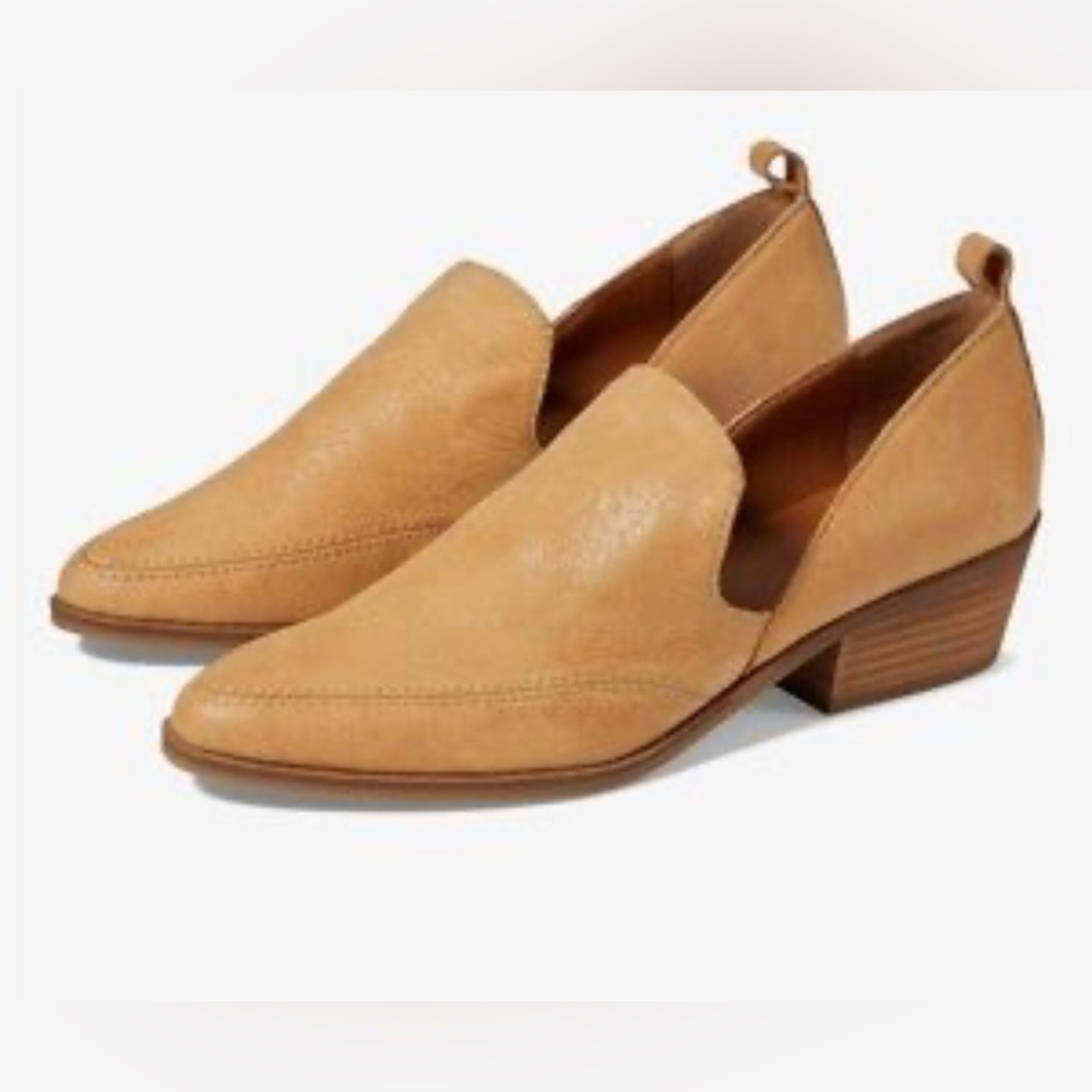 Lucky Brand Tan Leather Slip-On Loafers